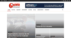 Desktop Screenshot of gazetaoltului.ro